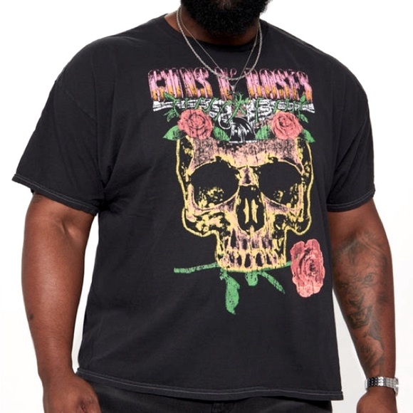 (A11) Guns N Roses 1991 US Tour Short Sleeve Tee - Black, Size 3X, NWOT, Unisex - Picture 2 of 8